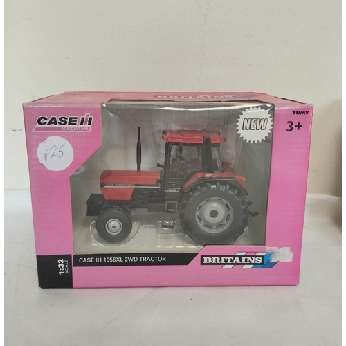 61 - Two boxed 1:32 scale Britains model tractors to include John Deere 3050 42902 & a Case IH 1056XL... 