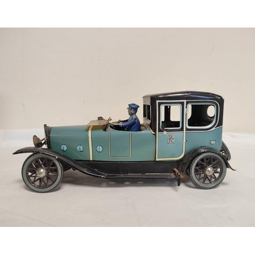 28 - Vintage 1987 limited edition Paya 841 limousine model tinplate car after an original from 1929. No 1... 