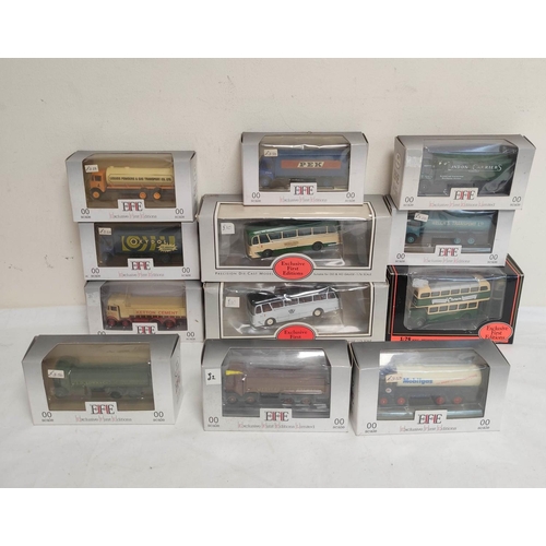 76 - Twelve vintage boxed model vehicles by Exclusive First Editons mostly 1:76 & 00 scale to include... 