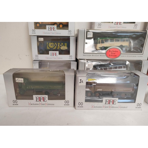 76 - Twelve vintage boxed model vehicles by Exclusive First Editons mostly 1:76 & 00 scale to include... 