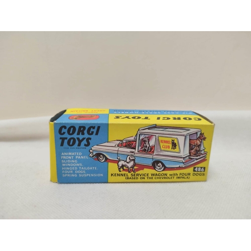 12 - Corgi Toys model 486 Kennel Service Wagon with four dogs based off the Chevrolet Impala. Complete wi... 