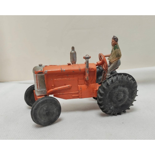 30 - Vintage die cast toy lot to include a tractor with Dinky trailer & two boxed Lesney Models of Ye... 