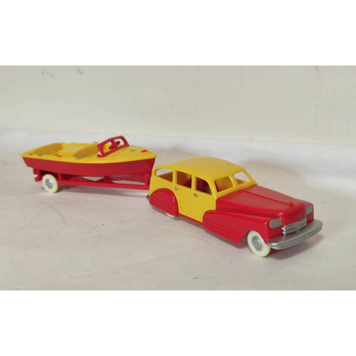 37 - Collection of ten vintage model toys by Dimestore Dreams USA to include Station Wagon with Speedboat... 