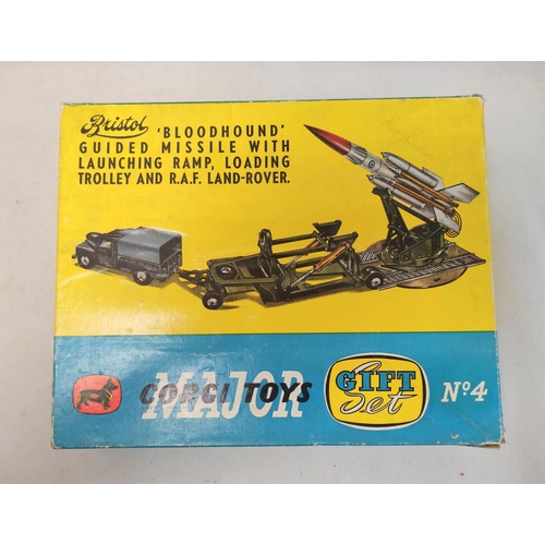 15 - Corgi Toys Gift Set No 4 of a Bristol Bloodhound guided missile with launching ramp & RAF Land R... 