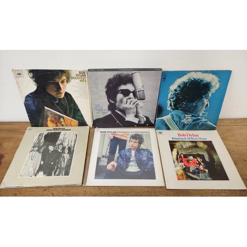 589 - Collection of Bob Dylan Lps to include a reissue of Highway 61 Revisited and a first mono pressing o... 