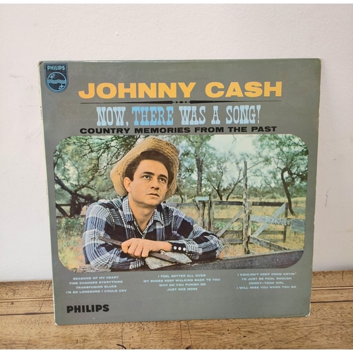 590 - Blues & country Lps to include a first pressing of Johnny cash's Now There Was a Song on black P... 