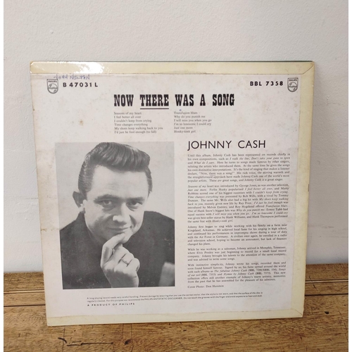 590 - Blues & country Lps to include a first pressing of Johnny cash's Now There Was a Song on black P... 