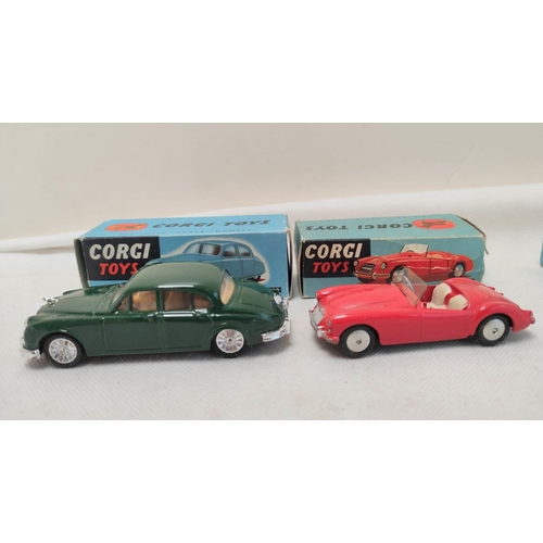 16 - Corgi Major Toys Gift Set No.1 Carrimore Car Transporter with four Boxed Cars, consists of: Car Tran... 