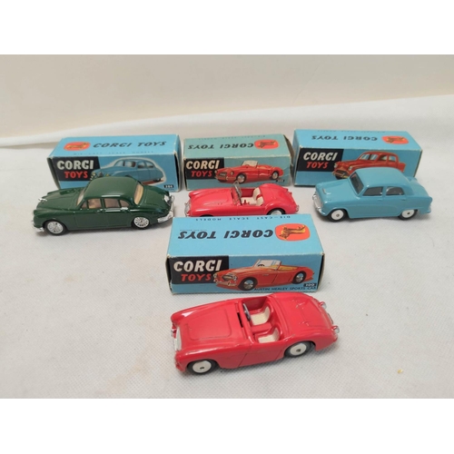 16 - Corgi Major Toys Gift Set No.1 Carrimore Car Transporter with four Boxed Cars, consists of: Car Tran... 