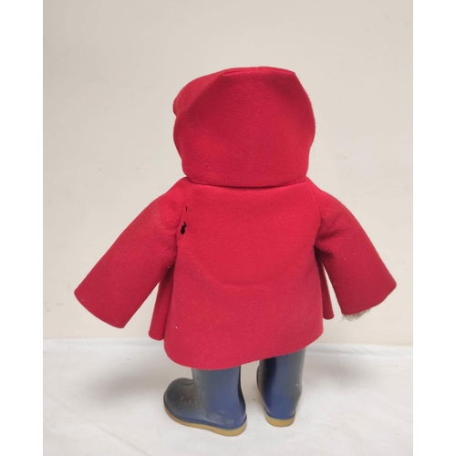 49 - Vintage 1970s Paddington Bear teddy by Gabrielle Designs of Doncaster with wellingtons and toggle ja... 