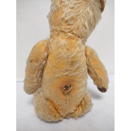 53 - Two antique mohair stuffed toys to include an articulated clockwork teddy & a toy horse by Deans... 