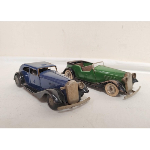 21 - Collection of vintage boxed and loose Tri-ang Minic clockwork vehicles some pre war to include a Min... 