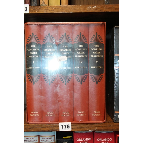 176 - The Complete Greek Tragedies, vols 1-5, Folio Society book set.