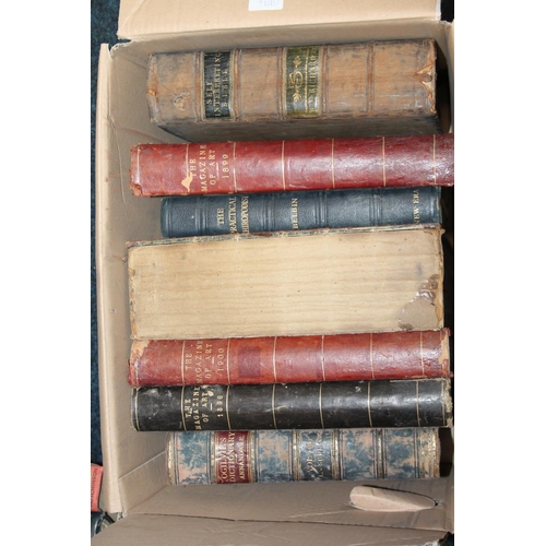 199k - Box containing books to include The Magazine of Art, 1896, 1899 and 1900, Self-interpreting Bible, a... 