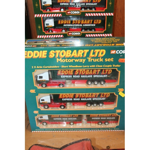 230 - Corgi Eddie Stobart Ltd motorway truck set.