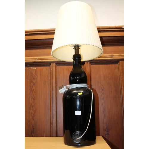 822 - Large bottle table lamp.