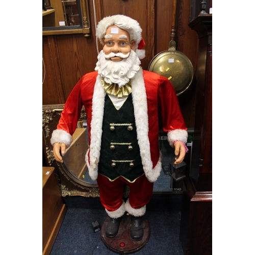 838 - Large automaton Santa Claus model (not working), 148cm tall.