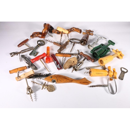 164 - Collection of corkscrews.