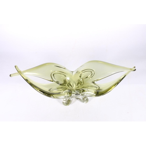 36 - Czechoslovakian Art Glass dish, probably designed by Josef Hospodka for Chribska Glassworks.