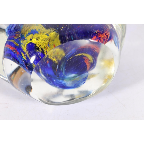 63 - Murano style glass aquarium paperweight, 13cm.