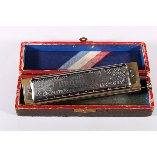 88 - Hohner super chromonic harmonica, boxed.