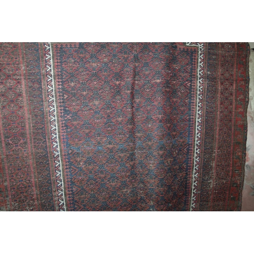 848 - Turkish red ground prayer rug, with multi-border, 150 x 110cm.