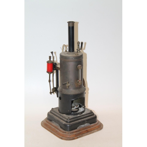 233 - Marklin of Wurttemberg German vertical live steam engine, 41cm tall.