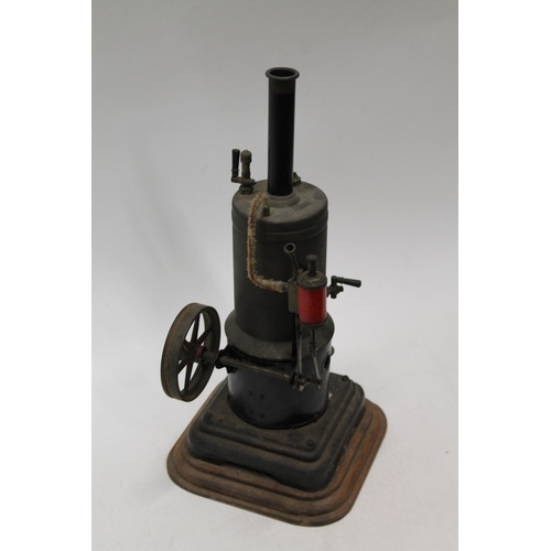 233 - Marklin of Wurttemberg German vertical live steam engine, 41cm tall.