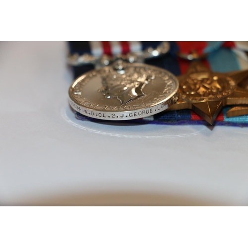 938 - Medals of 400894 Warrant Officer 2nd Class James George MM of the Lovat Scouts, comprising George VI... 