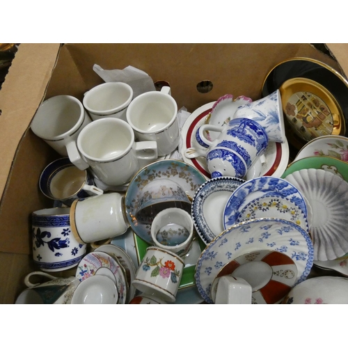 256 - Collection of tea ware to include teapots, cups, saucers etc