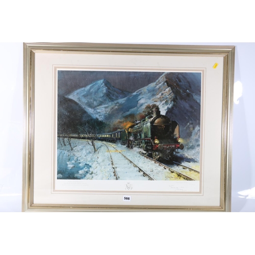 566 - After TERENCE CUNEO (1907-1996), Orient Express 1930s, print, pencil signed limited edition number 4... 