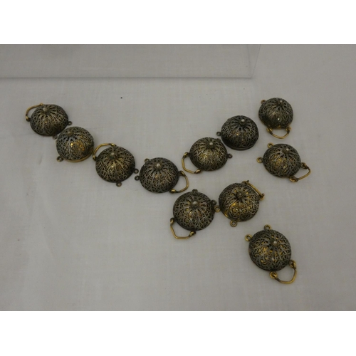 11 - Miscellaneous items to include army cap badge, and Indian bracelet (a/f).