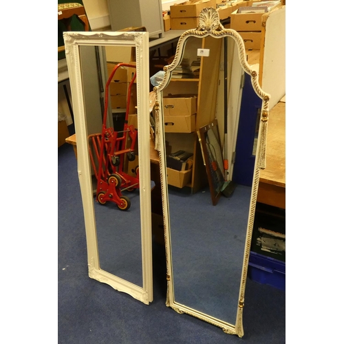 26 - Two large painted wall mirrors.