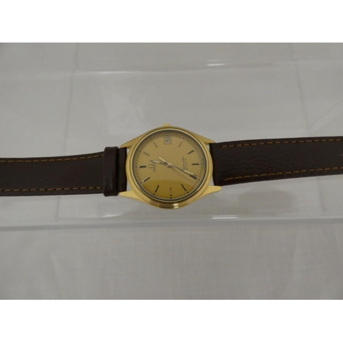 3 - Gent's Omega Seamaster quartz watch Cal 1337 with two booklets.