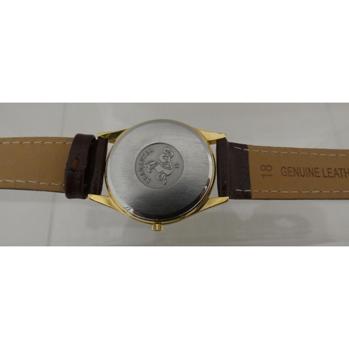 3 - Gent's Omega Seamaster quartz watch Cal 1337 with two booklets.