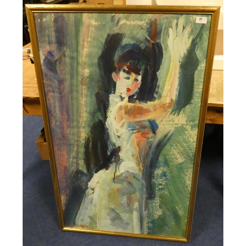 36 - Large picture of a lady.