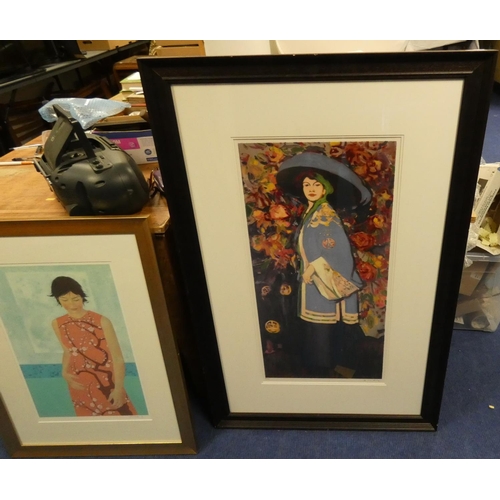 37 - Two signed Oriental prints.
