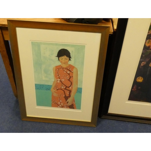 37 - Two signed Oriental prints.