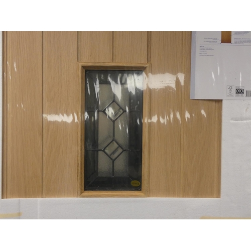 38 - Two external oak doors for cottage (new and unused).