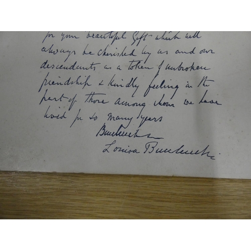 42 - Vintage album and facsimile letter from Dalkeith House.