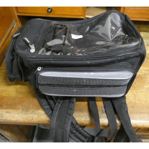 47 - Motorcycle back pack.