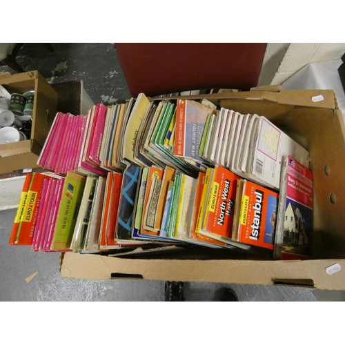 56 - Large box of folding maps.