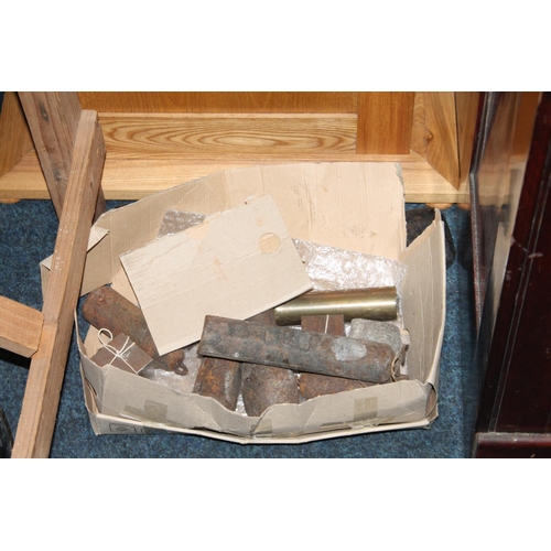 713 - Oak cased grandfather clock with thistle decoration dial.