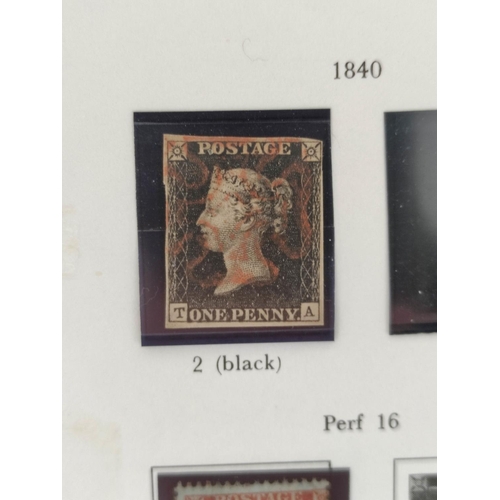 253 - Great Britain- Two postage stamp albums comprising of 1840s-1980s issues to include a Victorian impe... 