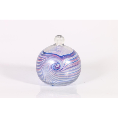 61 - Spherical Art Glass vase, indistinctly signed to base, 9cm.