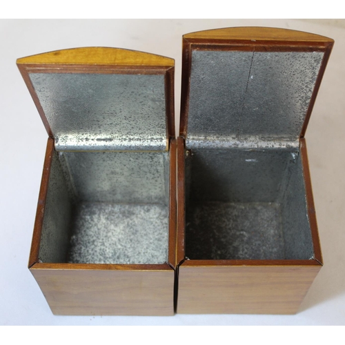 209 - Good Victorian coromandel wood tea caddy of rectangular form with inlaid brass panel inscribed 