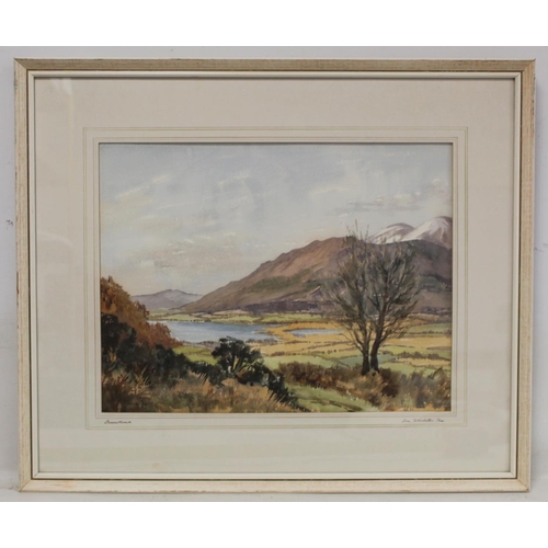 MONICA BARRY (1917-2014).Bassenthwaite from Whinlatter Pass.Watercolour ...