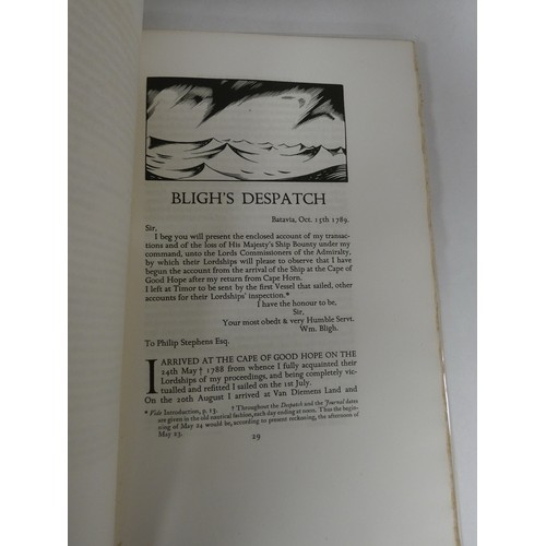 113 - GOLDEN COCKEREL PRESS.  Rutter Owen (Ed).  The Voyage of the Bounty's Launch As Related in William B... 