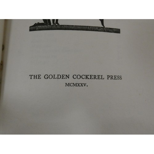 119 - GOLDEN COCKEREL PRESS.  Clay Enid.  Sonnets & Verses. Ltd ed. 121/450. Wood engs. by Eric Gill. ... 