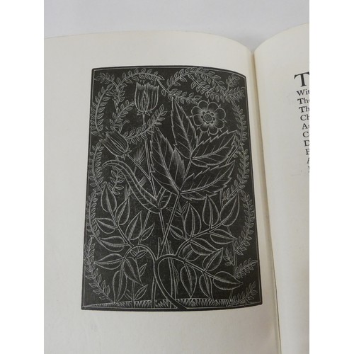 119 - GOLDEN COCKEREL PRESS.  Clay Enid.  Sonnets & Verses. Ltd ed. 121/450. Wood engs. by Eric Gill. ... 